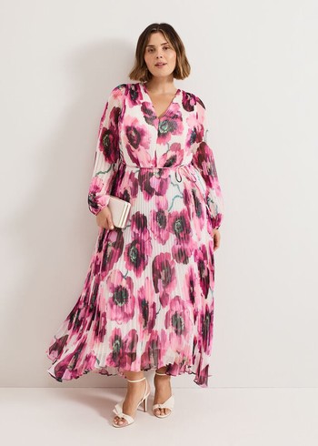 Phase Eight Natalia Floral Dress Pink USA | 8925137-LG